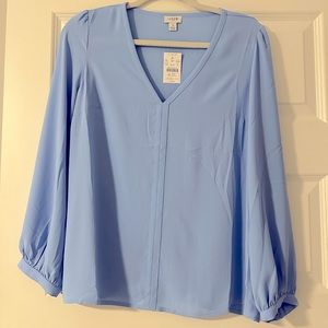 Light Blue Jcrew Blouse - NWT - Small